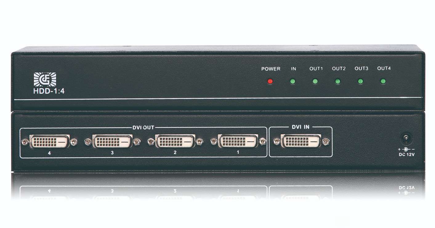 DVI 1-in 4-out Splitter